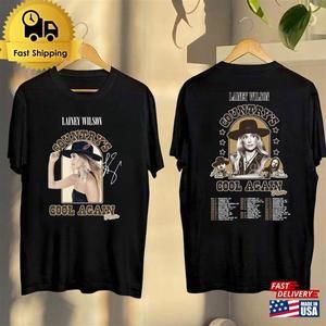 Lainey Wilson Graphic Shirt Countrys Cool Again Tour 2024 Fan Signature 2 Sided
